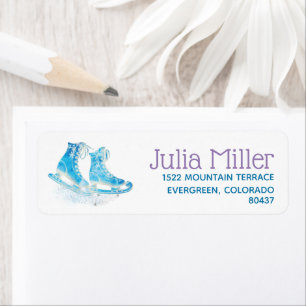 Étiquette Patinage sur glace fête d'anniversaire