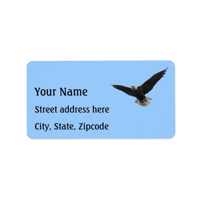 Étiquette Patriotique d'aigle chauve (Devant)