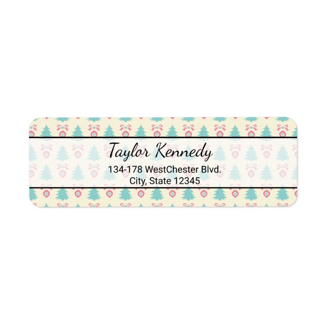 Étiquette Patters de Christmas (Devant)