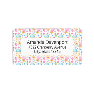 Étiquette Patters de Hearts and Muffins