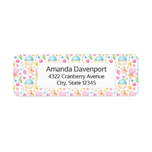 Étiquette Patters de Hearts and Muffins