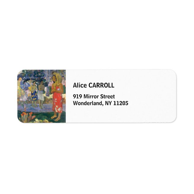 Étiquette Paul Gauguin - Hail Mary / Ia Orana Maria (Devant)