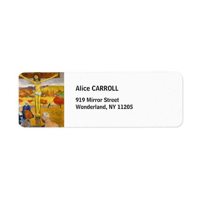 Étiquette Paul Gauguin - Le Christ Jaune (Devant)