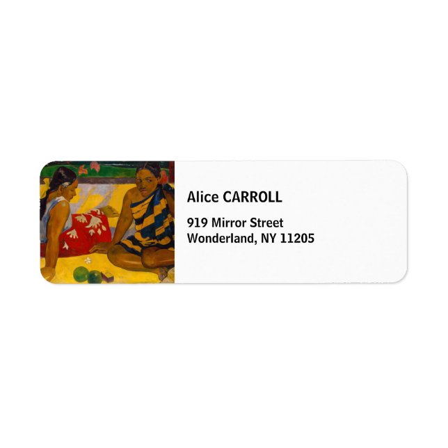 Étiquette Paul Gauguin - Parau Api / Quoi de neuf ? (Devant)