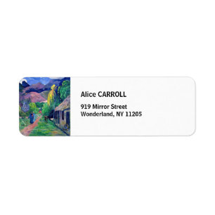 Étiquette Paul Gauguin - Rue à Tahiti