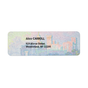 Étiquette Paul Signac - Le Palais Pape, Avignon