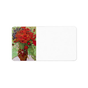 Étiquette Pavots et marguerites toujours rouges de la vie