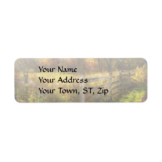 Étiquette Pays - Automne (Devant)