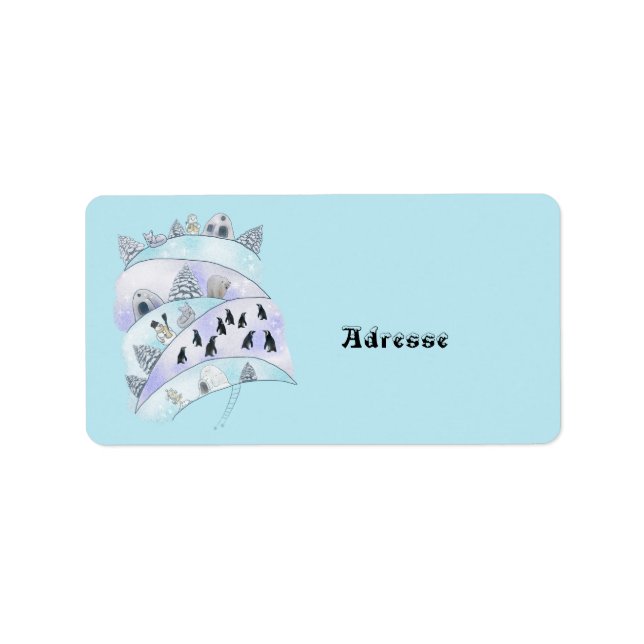 Étiquette Pays glacé (Devant)