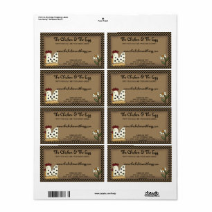 Étiquette Pays primitif Ferme Livraison de poulet