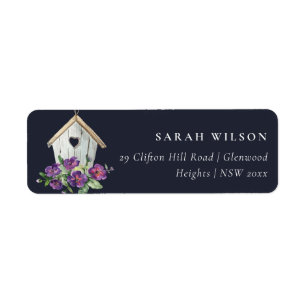 ÉTIQUETTE PAYS RUSTIQUE DE LA MARINE ADRESSE DE MAISON D'OIS