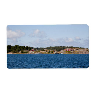 Étiquette Paysage côtier idyllique