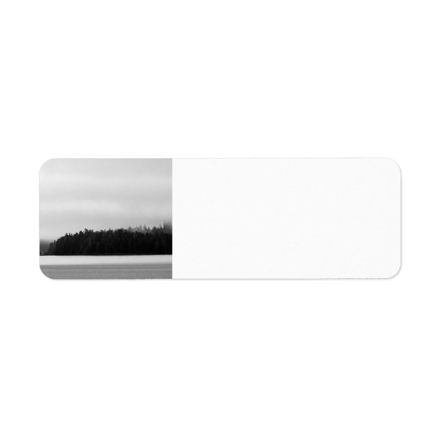 Étiquette Paysage d'Alaska (Devant)