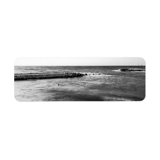 Étiquette Paysage marin (Devant)