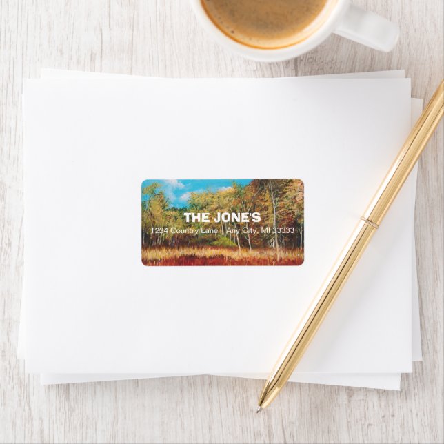 Étiquette paysager coloré (En situation)