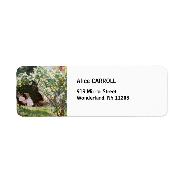 Étiquette Peder Severin Kroyer - Roses (Devant)