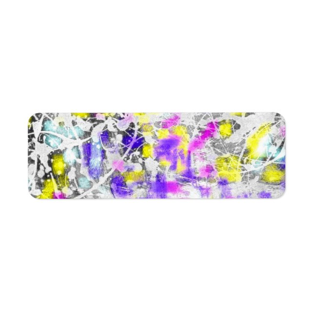 Étiquette peindre éclat et goutte (Devant)