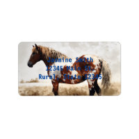 Peinture Cheval Mustang