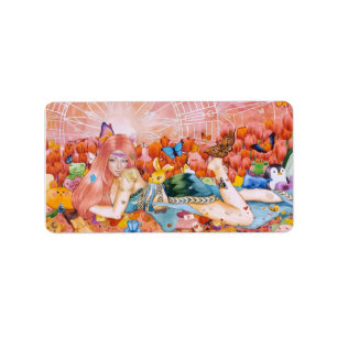 Étiquette Peinture d'une femme intitulée : L'Après-midi