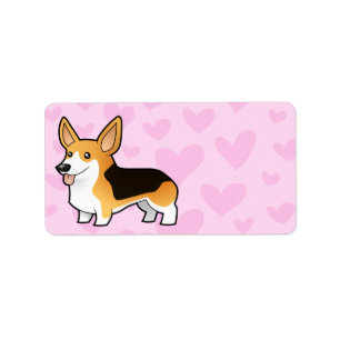 Étiquette Pembroke Welsh Corgi Love