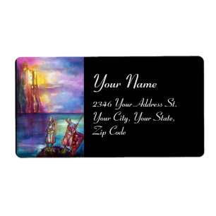 Étiquette PENDRAGON Chevaliers médiévaux, Coucher de soleil