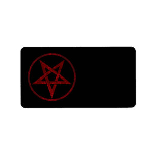 Étiquette Pentagram Red Devil