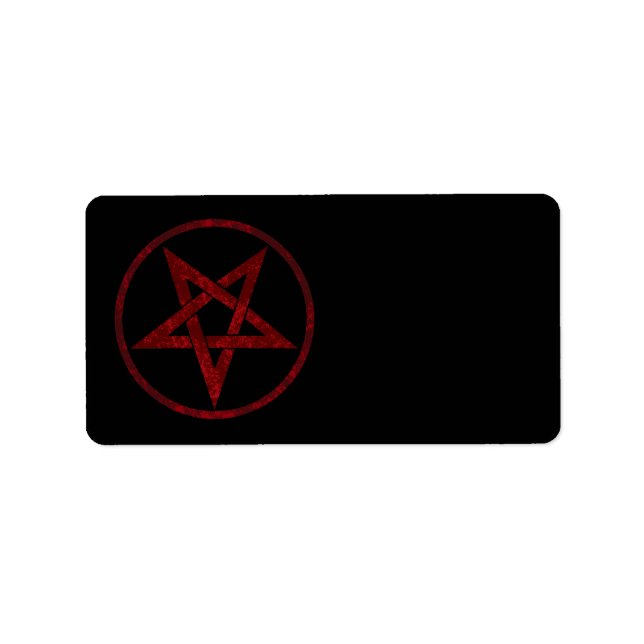 Étiquette Pentagram Red Devil (Devant)