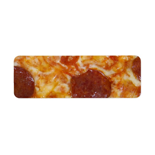 Étiquette Pepperoni Pizza (Devant)