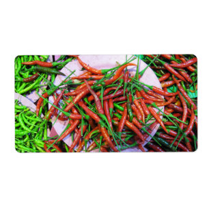 Étiquette Peppers à l'oeil d'oiseaux