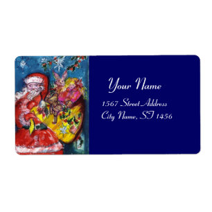 ÉTIQUETTE PÈRE NOËL, CADEAU DE NOËL ET JOUETS