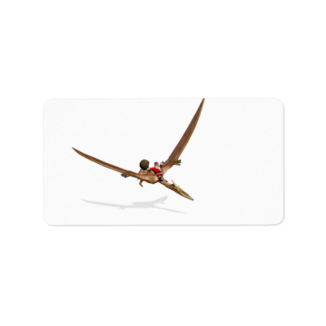 Étiquette Père Noël sur Quetzalcoatlus (Devant)