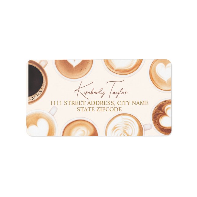 Étiquette Perfect Blend Love is Brewing Coffee Cups (Devant)