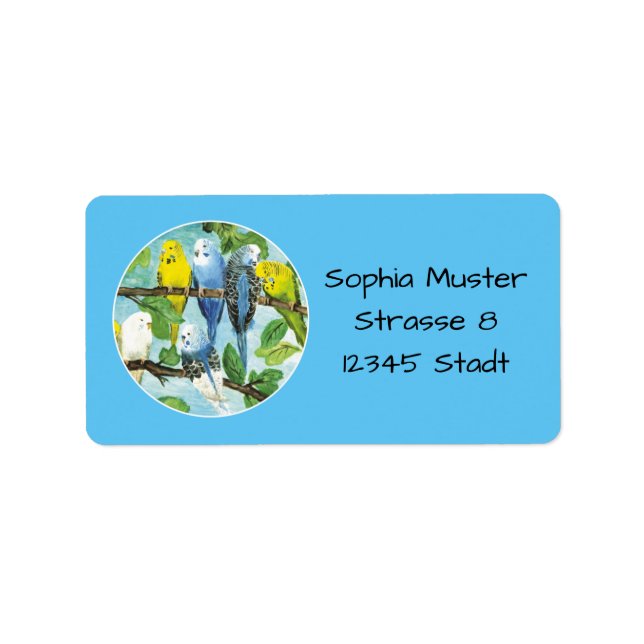 Étiquette Perruche | (Devant)