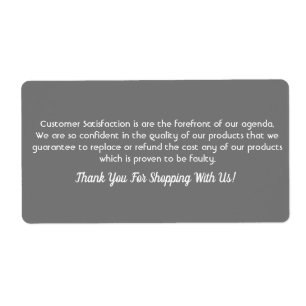 Étiquette Personalised Professional Product Business Labels