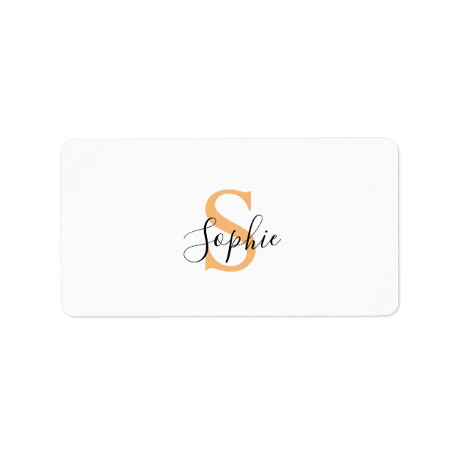 Étiquette Personalised Your Name, Custom Name, Birthday Gift (Devant)