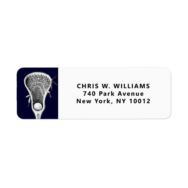 Étiquette personalized lacrosse gift ideas label (Devant)