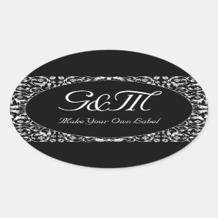 Étiquette personnalisable floral