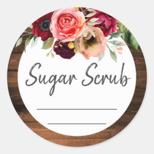 Étiquette Personnalisable Pour Le Scrub À Sucre Fa