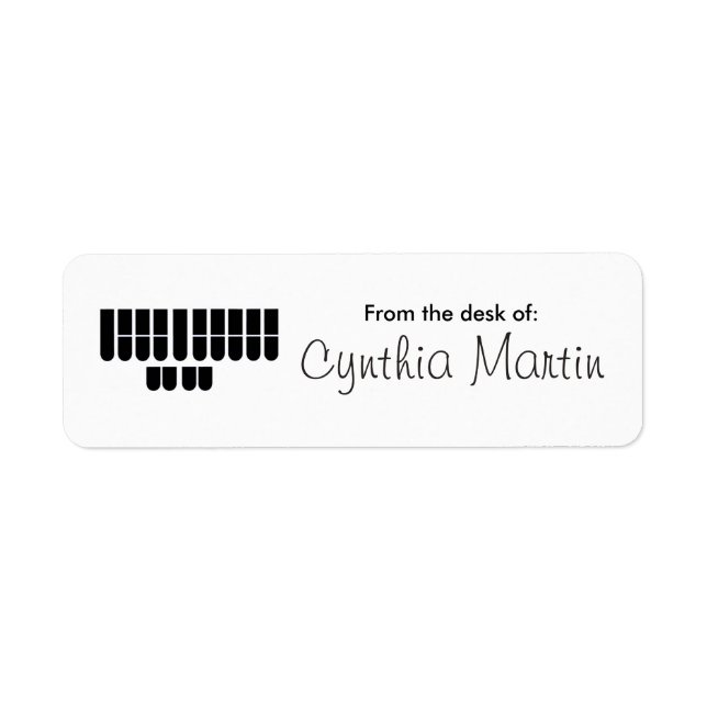 Étiquette Personnalisé à partir du bureau des autocollants d (Devant)