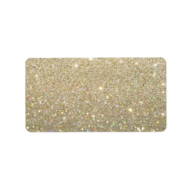 Étiquette personnalisé - Glit d'or Fab (Devant)