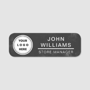 Étiquette personnalisée avec logo de l'employé mag