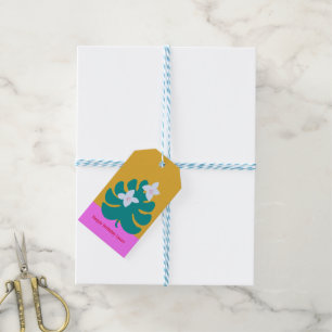 Étiquette personnalisée de naissance de palmier mi