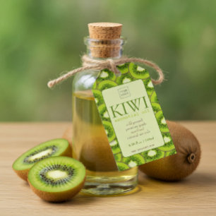 Étiquette personnalisée d'huile essentielle de Kiw