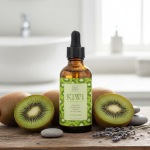 Étiquette personnalisée d'huile essentielle de kiw