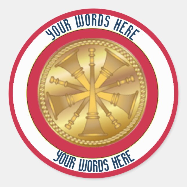 Étiquette personnalisée du chef d'incendie 5 médai (Devant)