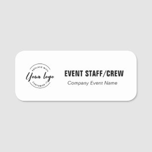 Étiquette personnalisée pour le personnel d'événem