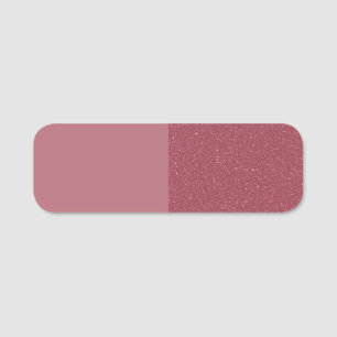 Étiquette personnalisée rose gold à double texture