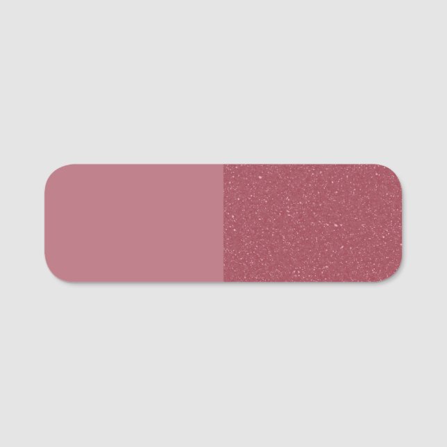 Étiquette personnalisée rose gold à double texture (Devant)