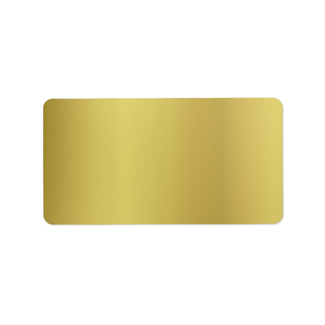 Étiquette Personnaliser arrière Modèle d'or (Devant)