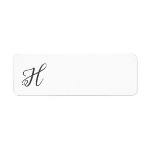 Étiquette Personnaliser l'étiquette d'adresse de retour Mono